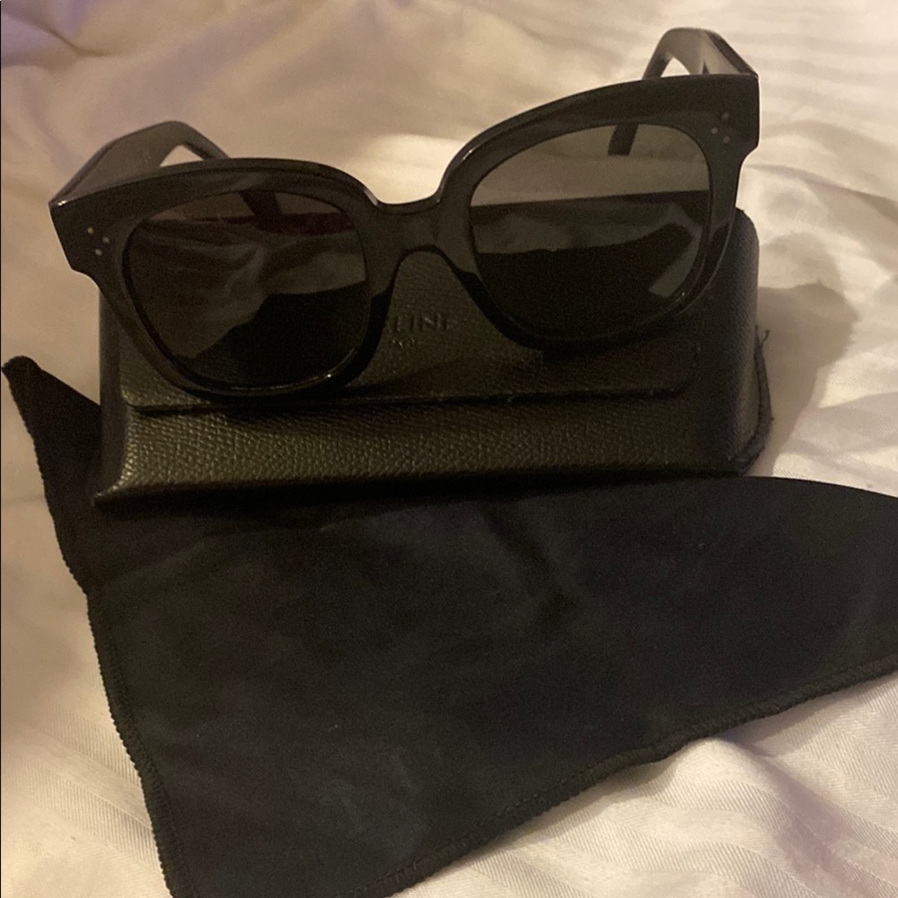 Celine Black Wayfarer Sunglasses